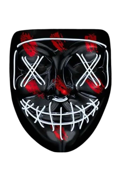 SAYARMARKT Cadılar Bayramı Neon Işıklı Maske ürün görseli 1