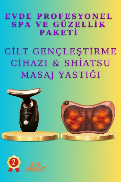 SAYARMARKT Evde Bakım ve Rahatlama Paketi Cilt Gençleştirme Aleti Shiatsu Masaj Yastığı ürün görseli 1