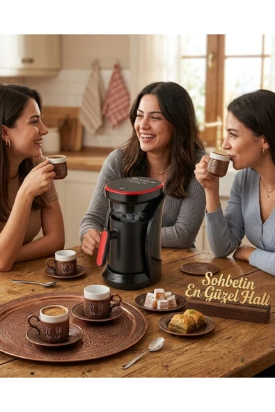 SAYARMARKT Modern Tasarımlı Türk Kahvesi Makinesi Taşma Emniyetli 4 Fincan Kapasiteli ürün görseli 1