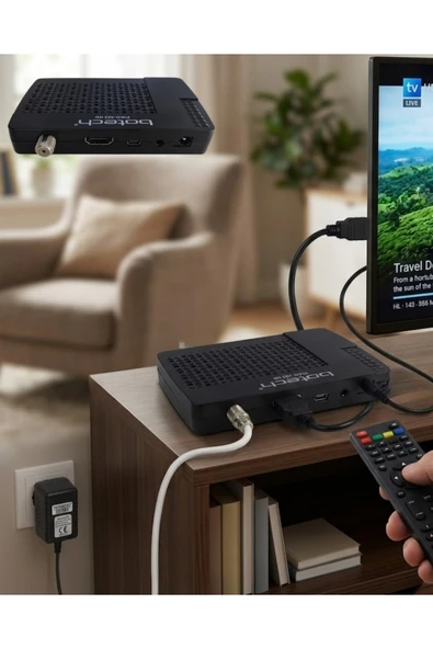 SAYARMARKT 1080p HD Görüntü Kaliteli Uydu Alıcı HDMI Çıkışlı USB Destekli Kolay Kurulum ürün görseli 1