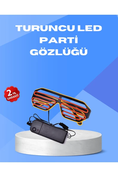 SAYARMARKT Gece Eğlencelerine Özel Renkli LED Işıklı Gözlük ürün görseli 1