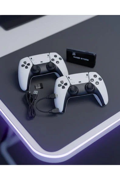 SAYARMARKT 4K Retro Oyun Konsolu 20600 Oyun Kablosuz Oyun Kolu ürün görseli 1
