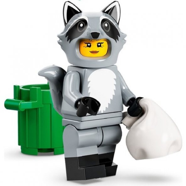 LEGO Minifigures 71032 Series 22 : 10.Raccoon Costume Fan ürün görseli 1