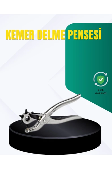 SAYARMARKT Metal Gövdeli Ayarlanabilir Deri Delme Pensesi 2.5–5 mm Delik Açma Aracı ürün görseli 1