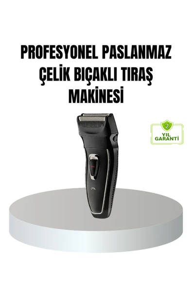 SAYARMARKT Profesyonel Şarjlı Saç ve Sakal Tıraş Makinesi – Çelik Bıçaklı, Ayarlanabilir Başlıklı, Kablosuz ürün görseli 1