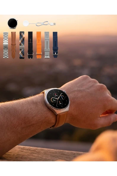 SAYARMARKT 7 Kordonlu Akıllı Saat Bluetooth Arama Bildirim ve Spor Takip Özellikli ürün görseli 1