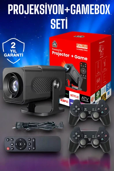 SAYARMARKT Bluetooth ve Yüksek Çözünürlükle Donatılmış Kompakt Projeksiyon Cihazı ürün görseli 1