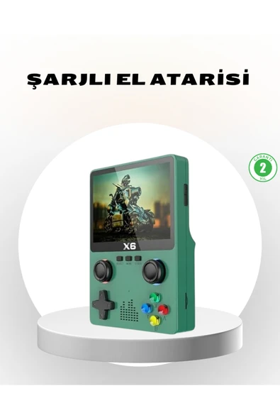 SAYARMARKT Taşınabilir Oyun Konsolu 3.5 İnç IPS Ekran Yaylı Çift LR Tuşlu ürün görseli 1