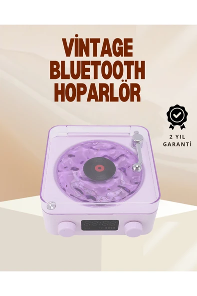 SAYARMARKT Retro Pikap Hoparlör – Şarjlı Kablosuz Projektör ve Gece Lambası ürün görseli 1