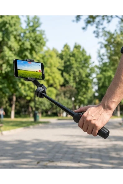 SAYARMARKT 3 Axis Telefon Gimbal Stabilizer Video Çekim Sabitleyici ürün görseli 1