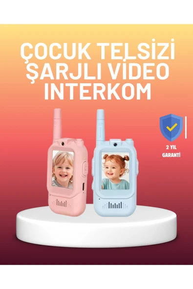 SAYARMARKT Trendlia Ekranlı Walkie Talkie Oyuncağı Ses ve Görüntü Destekli ürün görseli 1