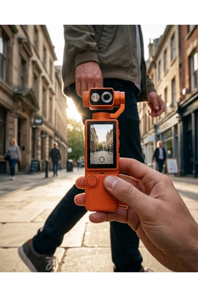 SAYARMARKT 4K Ultra HD Gimbal Vlog Kamera 180 Derece Döner Lens ve Sabitleyici Özellikli ürün görseli 1