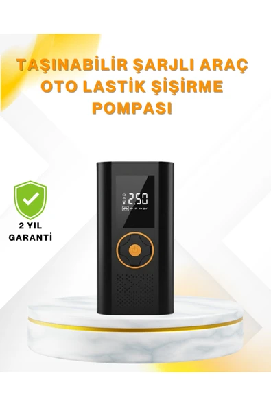SAYARMARKT Dijital Göstergeli Taşınabilir Hava Kompresörü Güçlü Şişirme Performansı ürün görseli 1
