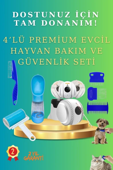 SAYARMARKT 4’lü Premium Evcil Hayvan Bakım ve Güvenlik Seti: Dostunuz İçin Tam Donanım! ürün görseli 1