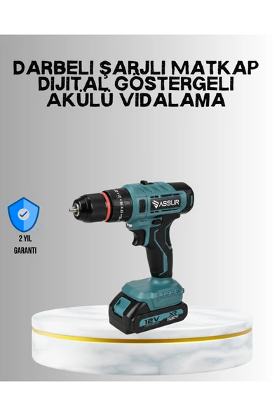SAYARMARKT 18 Parça Profesyonel Şarjlı Matkap Vidalama ürün görseli 1
