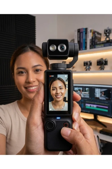 SAYARMARKT Kompakt 4K Vlog Kamera 2.0 IPS Ekran Otomatik Odaklama ve Stereo Ses Kayıtlı ürün görseli 1