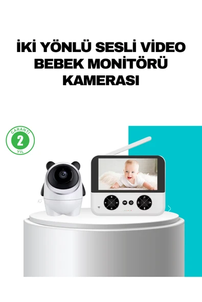 SAYARMARKT 720P Bebek Kamerası Uzaktan Kontrollü Gece Görüşlü Monitör ürün görseli 1