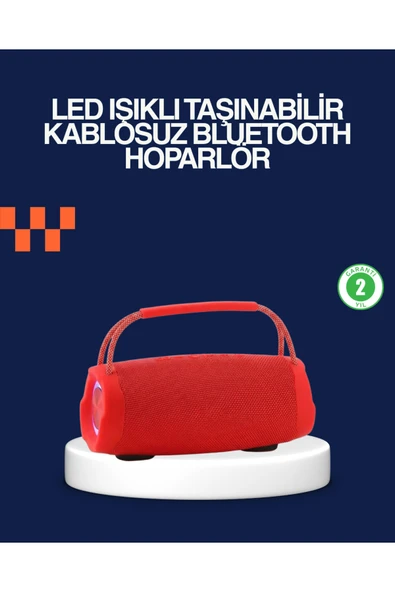SAYARMARKT Derin Baslı Çift Hoparlörlü Taşınabilir Kablosuz Hoparlör ürün görseli 1