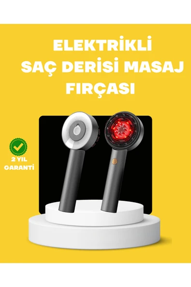 SAYARMARKT LED Teknolojili Elektrikli Saç Masaj Fırçası Mikro Akımlı ürün görseli 1