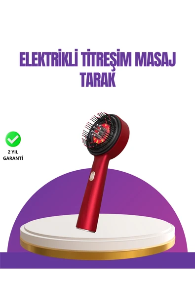 SAYARMARKT Kırmızı LED Işıklı Saç Derisi Masaj Aleti ürün görseli 1