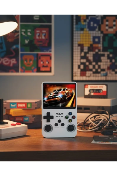 SAYARMARKT Klasik Oyun Konsolu 64 Bit İşlemci ve Çift Kart Girişi Özellikli ürün görseli 1