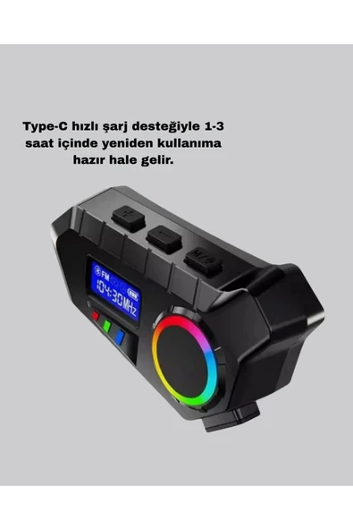 SAYARMARKT BLUETOOTH 5.4 KABLOSUZ İNTERKOM+ MOTOR DİSK KİLİDİ - Resim 2