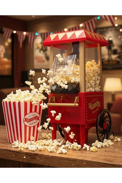 SAYARMARKT Sıcak Hava Teknolojili Yapışmaz Popcorn Makinesi ürün görseli 1