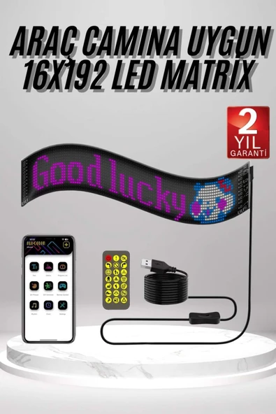 SAYARMARKT Cama Montajlı Mesaj LED Paneli - Resim 3