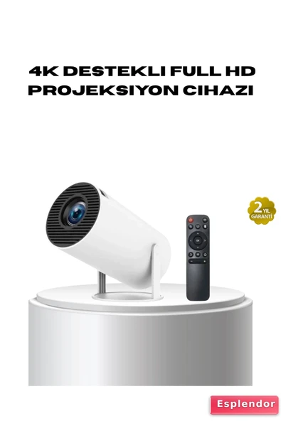 SAYARMARKT 4K Destekli Full HD Projeksiyon Cihazı – 130 inç Geniş Ekran, WiFi ve HDMI Bağlantılı ürün görseli 1