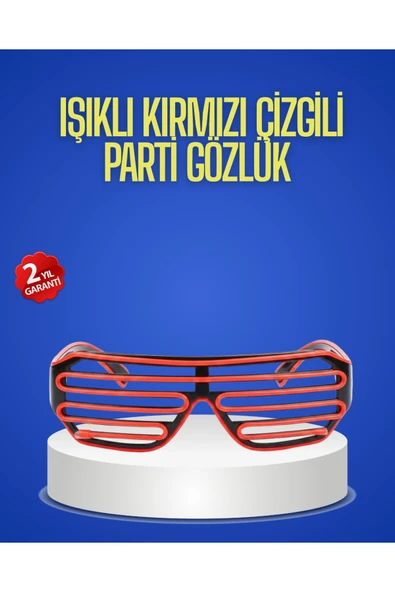 SAYARMARKT Gece Organizasyonları İçin Renkli LED Gözlük ürün görseli 1