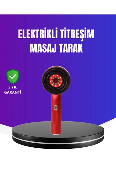 SAYARMARKT Kırmızı Işık Terapi Özellikli Saç Derisi Masaj Tarak Anti Dökülme ürün görseli 1