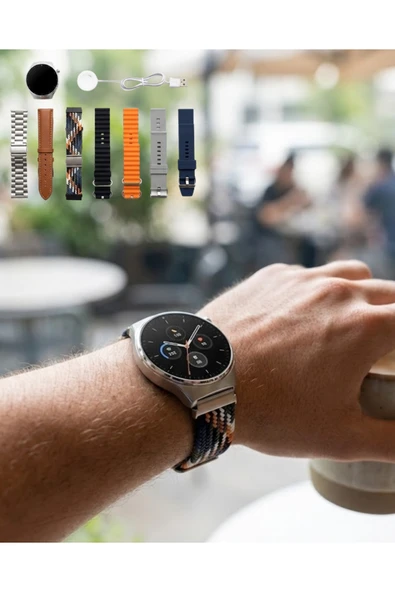 SAYARMARKT Akıllı Saat 7 Kordonlu Bluetooth Arama Nabız Takip ve Spor Modlu Çok Fonksiyonlu ürün görseli 1