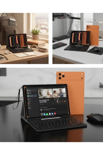 SAYARMARKT Tablet PC Klavyeli Set Geniş Ekran Yüksek Depolama ve Android Sistem ürün görseli 1