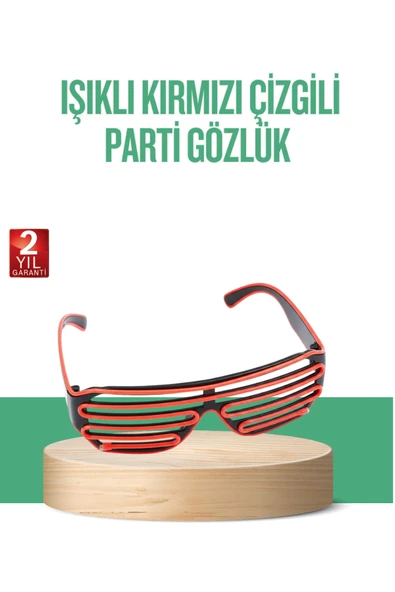 SAYARMARKT Renkli Işıklı Gözlük Eğlenceli Gece Aksesuarı ürün görseli 1