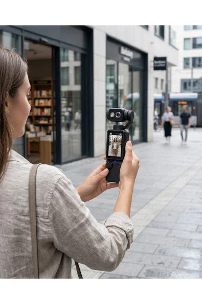 SAYARMARKT 4K Ultra HD Vlog Kamera 2.0 İnç IPS Ekran ve Döner Lens Taşınabilir Aksiyon Kamera ürün görseli 1