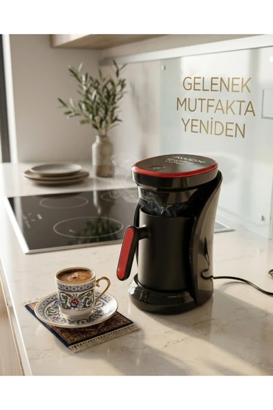 SAYARMARKT Sesli Uyarılı Türk Kahvesi Makinesi Otomatik Kapanma ve Damlama Emniyetli ürün görseli 1