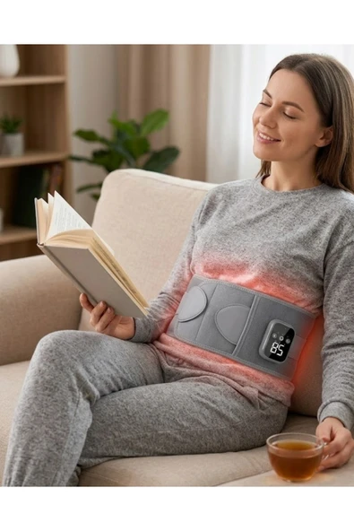 SAYARMARKT Kablosuz Isı Terapili Bel Kemeri 3 Masaj Modlu USB Şarjlı Tasarım ürün görseli 1
