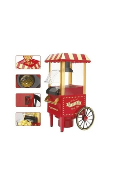 SAYARMARKT Sıcak Hava Teknolojili Mısır Patlatma Makinesi - Kompakt ve Kullanışlı Tasarım ürün görseli 1