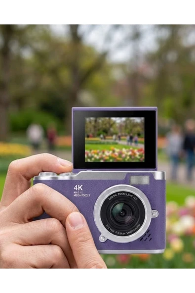 SAYARMARKT 48 MP Dijital Fotoğraf Makinesi 4K Video Flip Ekranlı Kompakt ürün görseli 1