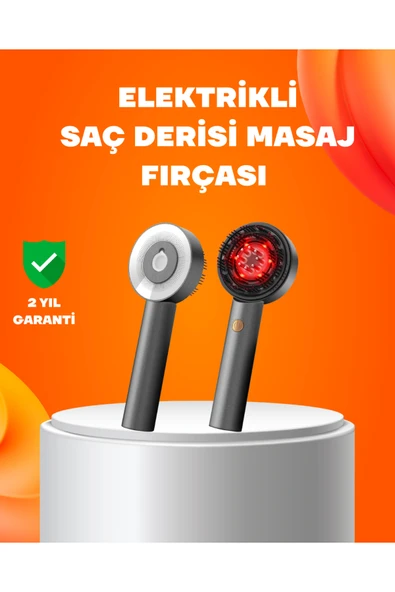 SAYARMARKT Kırmızı Işık Terapi Saç Derisi Masaj Tarağı 3 Modlu Yağ Hazneli ürün görseli 1