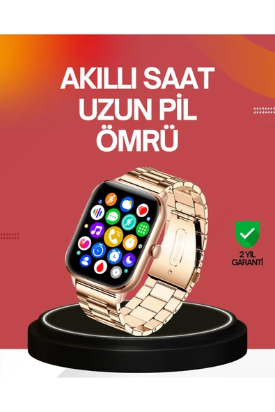SAYARMARKT 41 mm Kavisli Kasa Akıllı Saat IOS ve Android Uyumlu ürün görseli 1