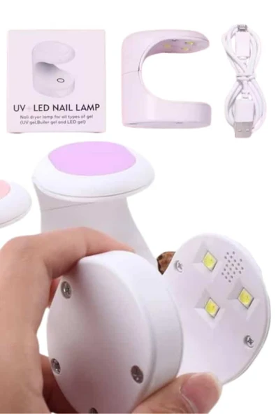 SAYARMARKT Salon Tipi Kalıcı Oje Kurutucu – LED Işık Destekli ürün görseli 1