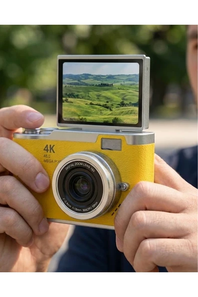 SAYARMARKT Yeni Nesil Dijital Kamera 48 MP 4K Video Zoomlu Selfie ve Vlog Kamera ürün görseli 1
