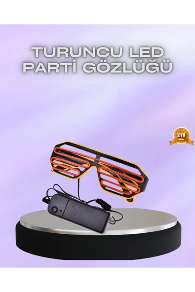 SAYARMARKT Parti ve Festival İçin LED Işıklı Eğlence Gözlüğü ürün görseli 1