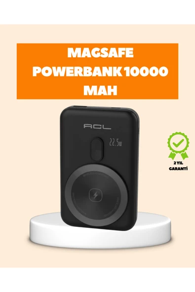 SAYARMARKT LCD Ekranlı Kablosuz Powerbank Type C ve USB Çıkışlı ürün görseli 1