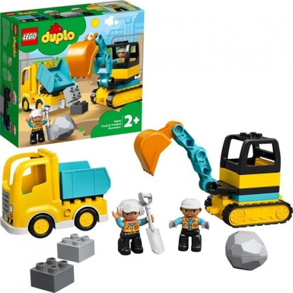 LEGO Duplo 10931 Truck and Tracked Excavator ürün görseli 1