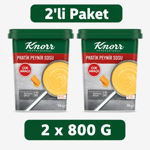 Knorr Pratik Peynir Sosu 800 Gr x 2 Adet - Profesyonel Peynir Sosu ürün görseli 1