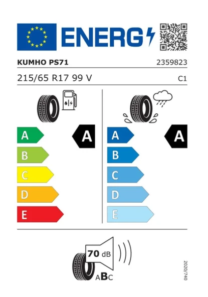 KUMHO ECSTA PS71 215/65R17 99V Yaz Lastiği - 2026 - Resim 2