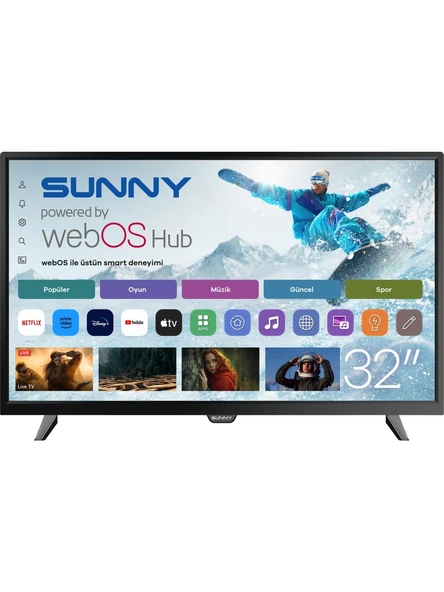 Sunny SN32DAL540 32" 81 Ekran Dahili Uydu Alıcılı HD Ready Smart webOS LED TV ürün görseli 1