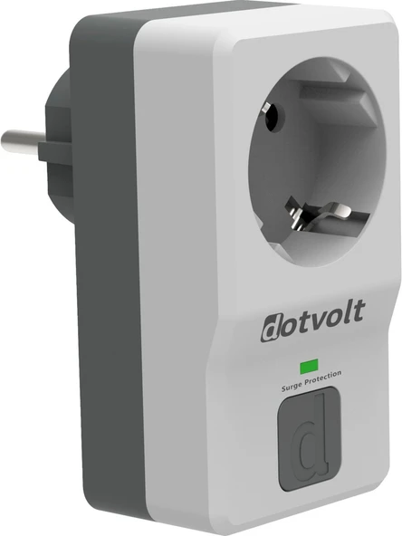 Dotvolt Tekli Akım Korumalı Priz Beyaz Anahtarlı Surge Hunter 1050 Joule ürün görseli 1